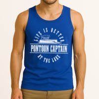 Pontoon Captain Life Is Better At The Lake Pontooning Boat Gift Tank Top