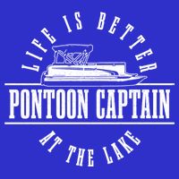 Pontoon Captain Life Is Better At The Lake Pontooning Boat Gift Short Acrylic Beanie