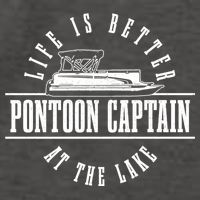 Pontoon Captain Life Is Better At The Lake Pontooning Boat Gift Vector Backpack