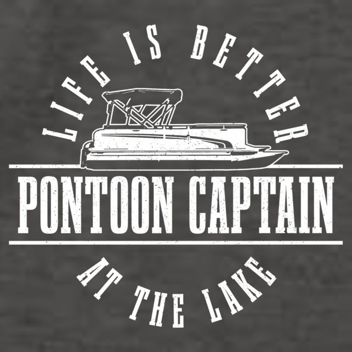 Pontoon Captain Life Is Better At The Lake Pontooning Boat Gift Vector Backpack