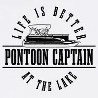 Pontoon Captain Life Is Better At The Lake Pontooning Boat Gift Garment-Dyed Sweatshirt