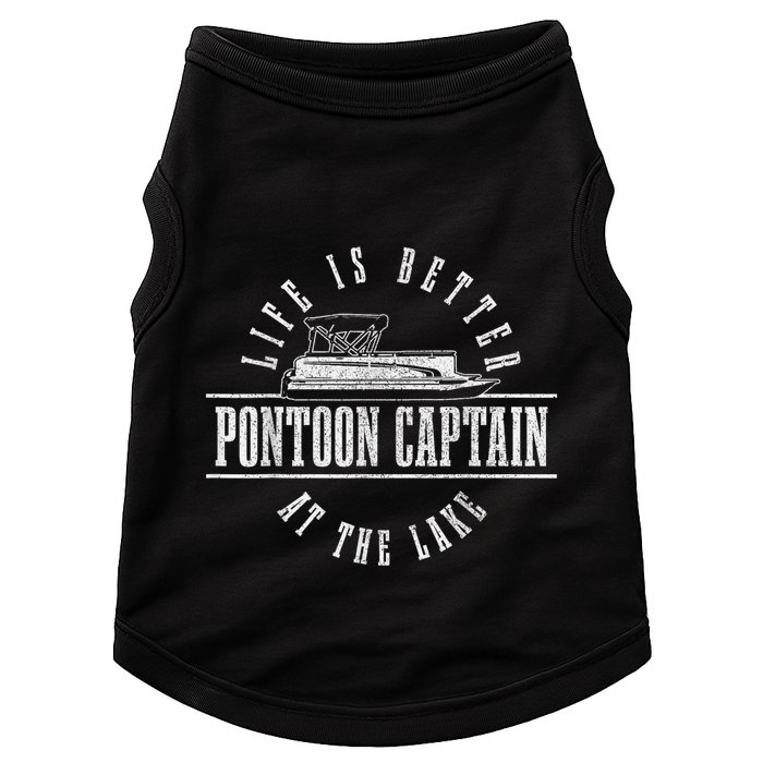 Pontoon Captain Life Is Better At The Lake Pontooning Boat Doggie Tank