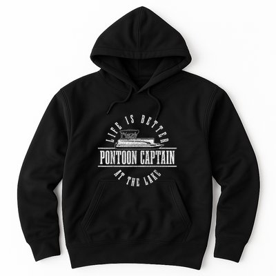 Pontoon Captain Life Is Better At The Lake Pontooning Boat Hoodie