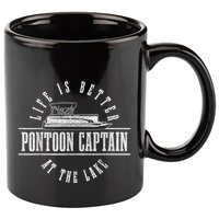 Pontoon Captain Life Is Better At The Lake Pontooning Boat 11oz C Handle Ceramic Mug