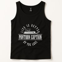 Pontoon Captain Life Is Better At The Lake Pontooning Boat Tank Top