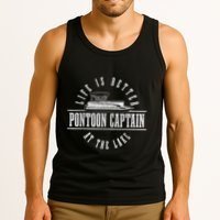 Pontoon Captain Life Is Better At The Lake Pontooning Boat Tank Top