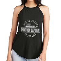 Pontoon Captain Life Is Better At The Lake Pontooning Boat Women's Perfect Tri Rocker Tank
