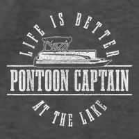 Pontoon Captain Life Is Better At The Lake Pontooning Boat Vector Backpack