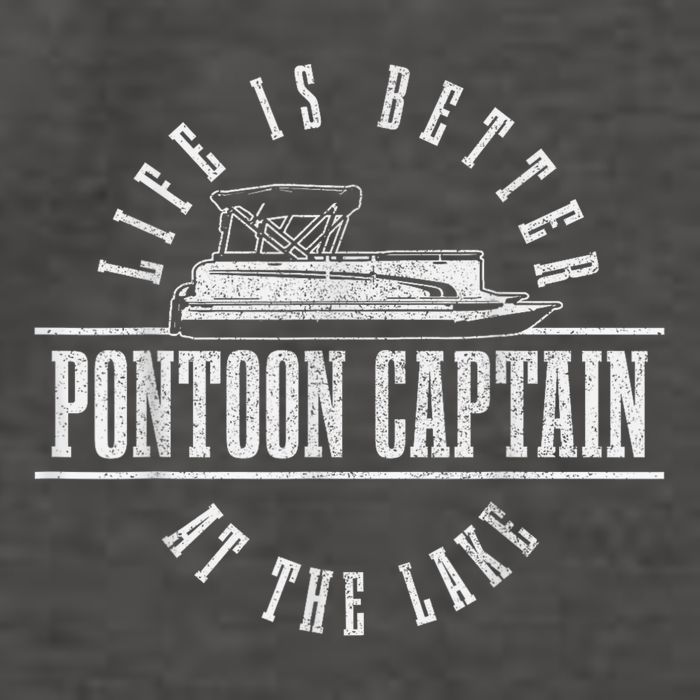 Pontoon Captain Life Is Better At The Lake Pontooning Boat Vector Backpack