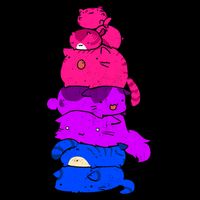 Pride Cat Lgbt Bisexual Flag Kawaii Cats Lgbt Pride Month Gift Cooling Performance Crew T-Shirt