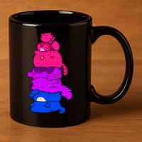 Pride Cat Lgbt Bisexual Flag Kawaii Cats Lgbt Pride Month Gift 11oz C Handle Ceramic Mug
