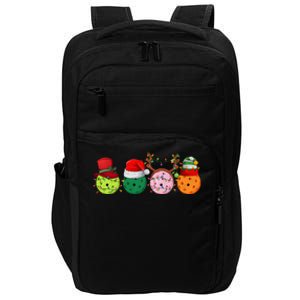 Pickleball Christmas Lights Pickleball Player Christmas Impact Tech Backpack