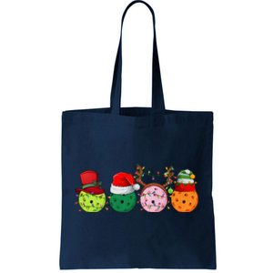 Pickleball Christmas Lights Pickleball Player Christmas Tote Bag