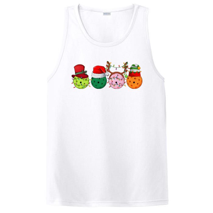 Pickleball Christmas Lights Pickleball Player Christmas PosiCharge Competitor Tank