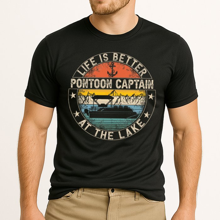 Pontoon Captain Life Is Better At The Lake Performance Shirt