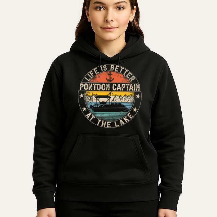 Pontoon Captain Life Is Better At The Lake Hoodie