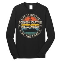 Pontoon Captain Life Is Better At The Lake Long Sleeve Shirt