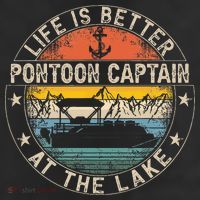 Pontoon Captain Life Is Better At The Lake Adult Drive Performance Visor