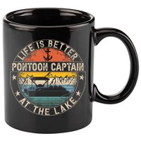 Pontoon Captain Life Is Better At The Lake 11oz C Handle Ceramic Mug