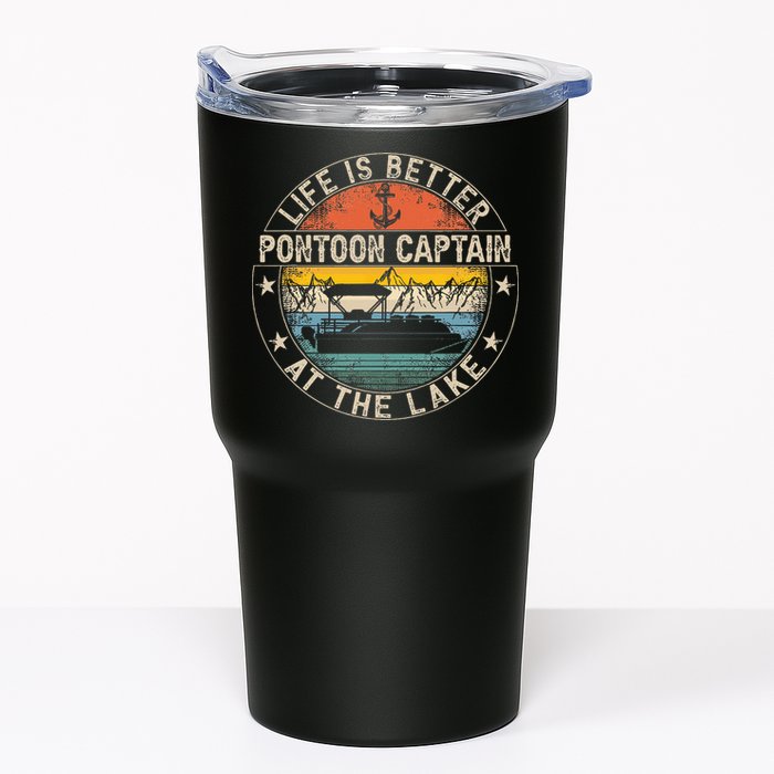 Pontoon Captain Life Is Better At The Lake Tumbler