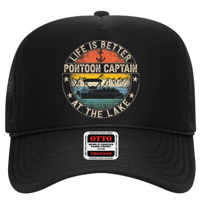 Pontoon Captain Life Is Better At The Lake Trucker Hat