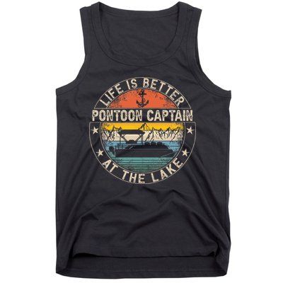 Pontoon Captain Life Is Better At The Lake Tank Top