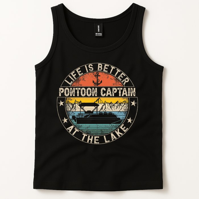 Pontoon Captain Life Is Better At The Lake Tank Top