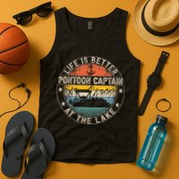 Pontoon Captain Life Is Better At The Lake Tank Top