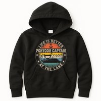 Pontoon Captain Life Is Better At The Lake Kids Hoodie