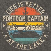 Pontoon Captain Life Is Better At The Lake Cotton Canvas Backpack