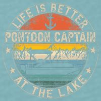 Pontoon Captain Life Is Better At The Lake Sueded Cloud Jersey T-Shirt