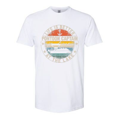 Pontoon Captain Life Is Better At The Lake Softstyle CVC T-Shirt