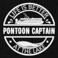 Pontoon Captain Life Is Better At The Lake Ladies PosiCharge Tri-Blend Wicking Tank