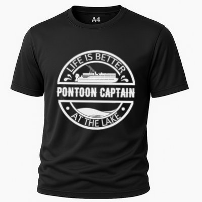 Pontoon Captain Life Is Better At The Lake Performance Shirt