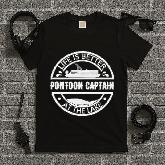 Pontoon Captain Life Is Better At The Lake T-Shirt
