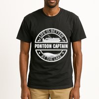 Pontoon Captain Life Is Better At The Lake Tall T-Shirt