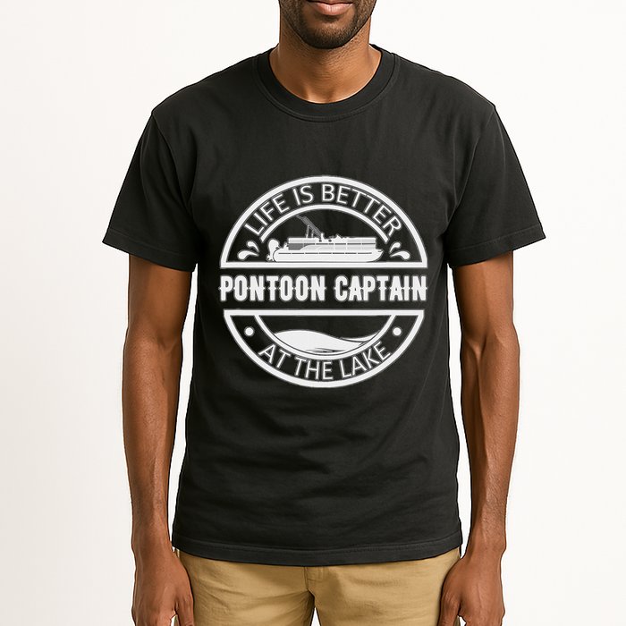 Pontoon Captain Life Is Better At The Lake Tall T-Shirt