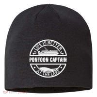 Pontoon Captain Life Is Better At The Lake Sustainable Beanie