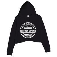 Pontoon Captain Life Is Better At The Lake Crop Fleece Hoodie
