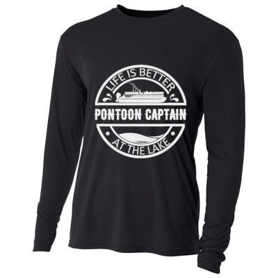 Pontoon Captain Life Is Better At The Lake Cooling Performance Long Sleeve Crew
