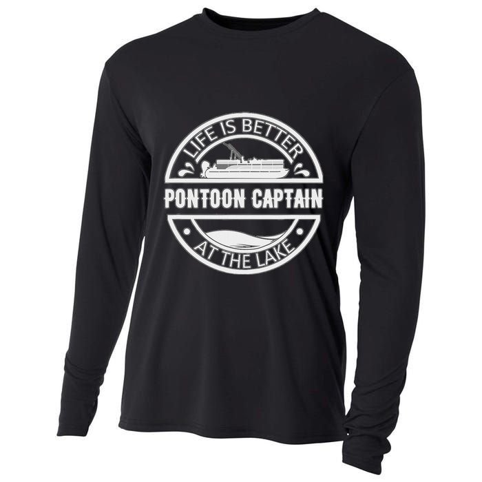 Pontoon Captain Life Is Better At The Lake Cooling Performance Long Sleeve Crew
