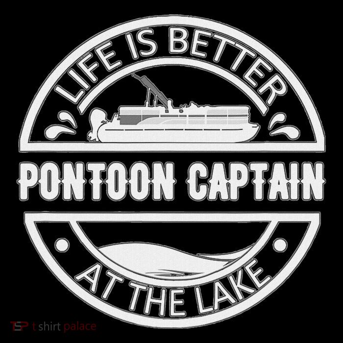 Pontoon Captain Life Is Better At The Lake Toddler Fine Jersey T-Shirt