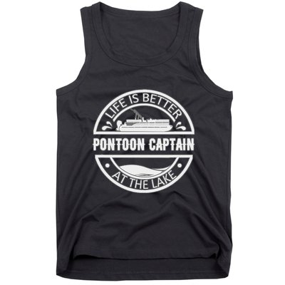 Pontoon Captain Life Is Better At The Lake Tank Top