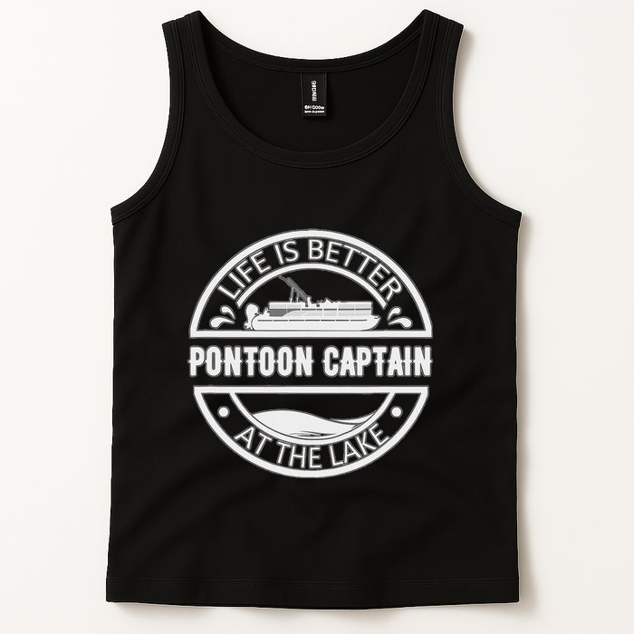 Pontoon Captain Life Is Better At The Lake Tank Top