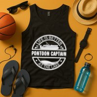 Pontoon Captain Life Is Better At The Lake Tank Top
