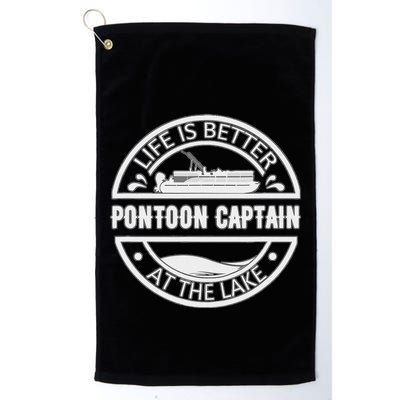 Pontoon Captain Life Is Better At The Lake Golf Towel