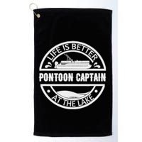 Pontoon Captain Life Is Better At The Lake Golf Towel