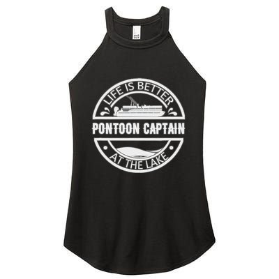 Pontoon Captain Life Is Better At The Lake Women's Perfect Tri Rocker Tank