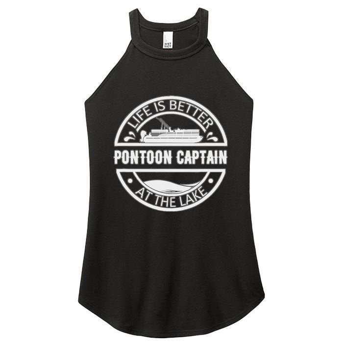 Pontoon Captain Life Is Better At The Lake Women's Perfect Tri Rocker Tank
