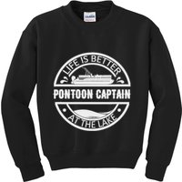 Pontoon Captain Life Is Better At The Lake Kids Sweatshirt